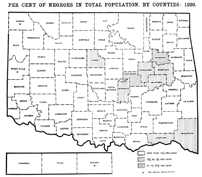 1920 Oklahoma Census, Volume 3, Map